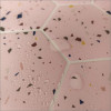 Placa de Pastilha Adesiva Resinada Hexagonal Max Granilite Rose- 30cm x 30cm - 2