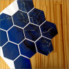 Placa de Pastilha Adesiva Resinada Hexagonal Max Mármore Índigo- 30cm x 30cm - 3