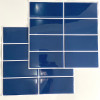 Placa de Pastilha Adesiva Resinada Linear Azul Ártico - 30cm x 30cm - 2