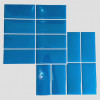 Placa de Pastilha Adesiva Resinada Linear Azul Pacífico - 30cm x 30cm - 2