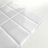 Placa de Pastilha Adesiva Resinada Linear Branco - 30cm x 30cm - 1