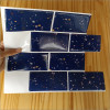 Placa de Pastilha Adesiva Resinada Metrô Granilite Azul- 26cm x 32,5cm - 2