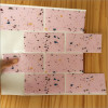 Placa de Pastilha Adesiva Resinada Metrô Granilite Rose- 26cm x 32,5cm - 4