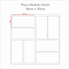 Placa de Pastilha Adesiva Resinada Patch Preto - 30cm x 30cm - 2