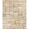 Papel de Parede Pedra Filetada Bege - 4