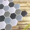 Placa de Pastilha Adesiva Resinada Hexagonal Fendi 30cm x 30cm - 5