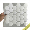 Placa de Pastilha Adesiva Resinada Hexagonal Branco - 30cm x 30cm - 1