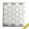 Placa de Pastilha Adesiva Resinada Hexagonal Branco - 30cm x 30cm - 2