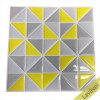 Placa de Pastilha Adesiva Resinada Triângulo Amarelo e Cinza- 28,5cm x 28,5cm - 3