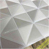 Placa de Pastilha Adesiva Resinada Triângulo Branco, e Cinza - 28,5cm x 28,5cm - 4