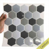Placa de Pastilha Adesiva Resinada Hexagonal Fendi 30cm x 30cm - 1