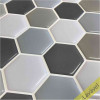Placa de Pastilha Adesiva Resinada Hexagonal Fendi 30cm x 30cm - 3