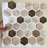 Placa de Pastilha Adesiva Resinada Hexagonal mármore House 30cm x 30cm - 2