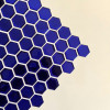 Placa de Pastilha Adesiva Resinada Hexagonal Mini Royal metalizada - 28,5cm x 27cm - 3