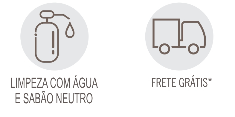 Limpeza com água e sabão neutro e frete grátis*